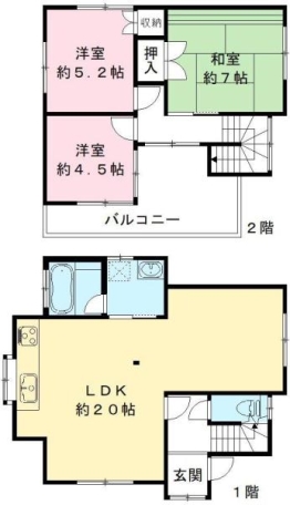 土生町戸建貸家